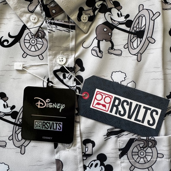 RSVLTS Steamboat Mickey Button-Up Shirt | Men’s Size Large | NWT - Picture 11 of 11